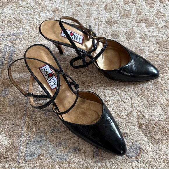 SIZE 8 VINTAGE 90S STRAPPY HEELS - Picture 2 of 4